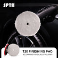 SPTA 3 inch to 6 inch Microfiber Pads, T20 Microfiber Finishing Pads to Remove Fine Scratches, Car Wash Scratches and Holograms for Dual Action Car Polisher Finishing Polishing Waxing