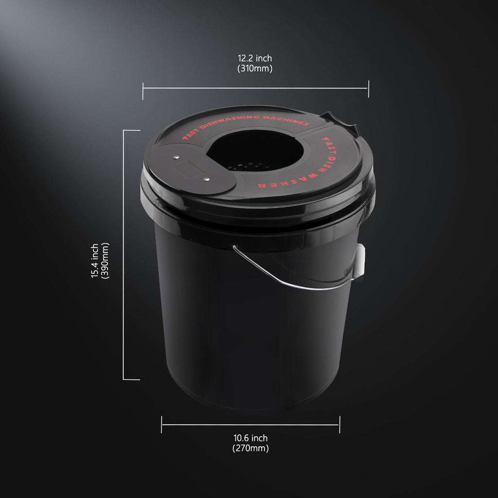 SPTA Foam Pad & Wool Pad Cleaning Bucket,Convience to Clean,for Cleaning, Kitchens, Restaurants,Car Pads