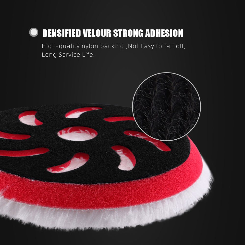 SPTA 5 inch to 6 inch Microfiber Pads, T20 Microfiber Finishing Pads to Remove Fine Scratches, Car Wash Scratches and Holograms for Dual Action Car Polisher Finishing Polishing Waxing