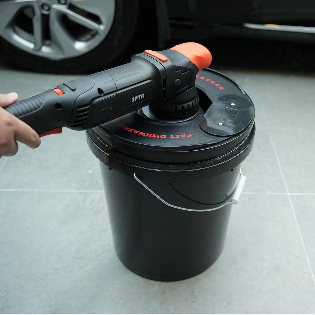 SPTA Foam Pad & Wool Pad Cleaning Bucket,Convience to Clean,for Cleaning, Kitchens, Restaurants,Car Pads
