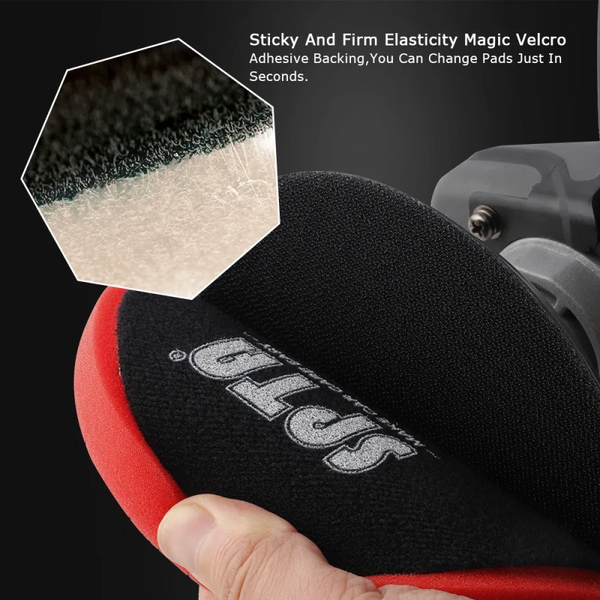 SPTA 5 Inch Rotary Buffer Polisher Electric Buffing Polishing Machine ...