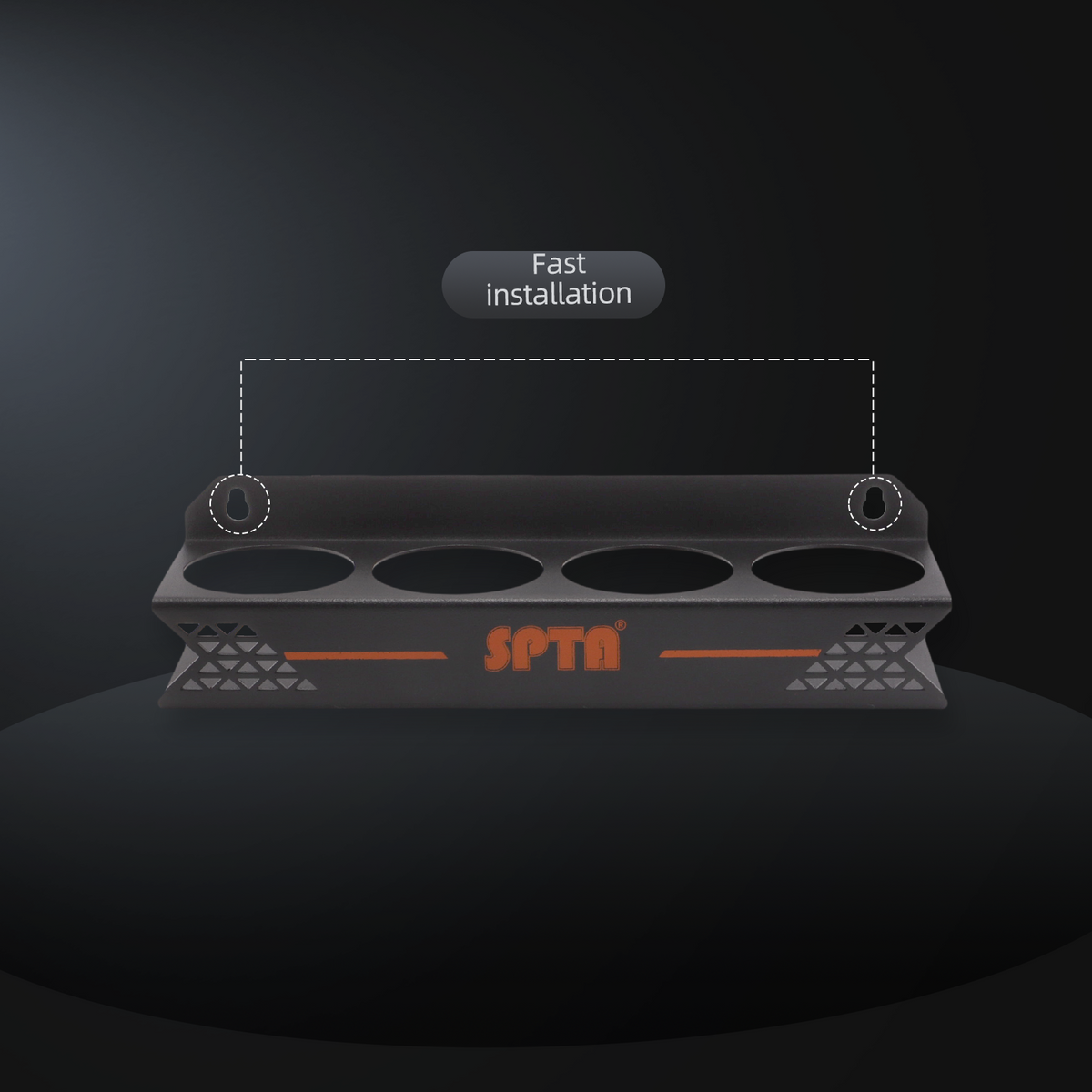 SPTA Ceramic Coating Holder - Holds 4 Bottles , Sturdy & Lightweight Organizer, Easy Wall Mounting, Premium Auto Detailing Accessories for Garage & Mobile Use