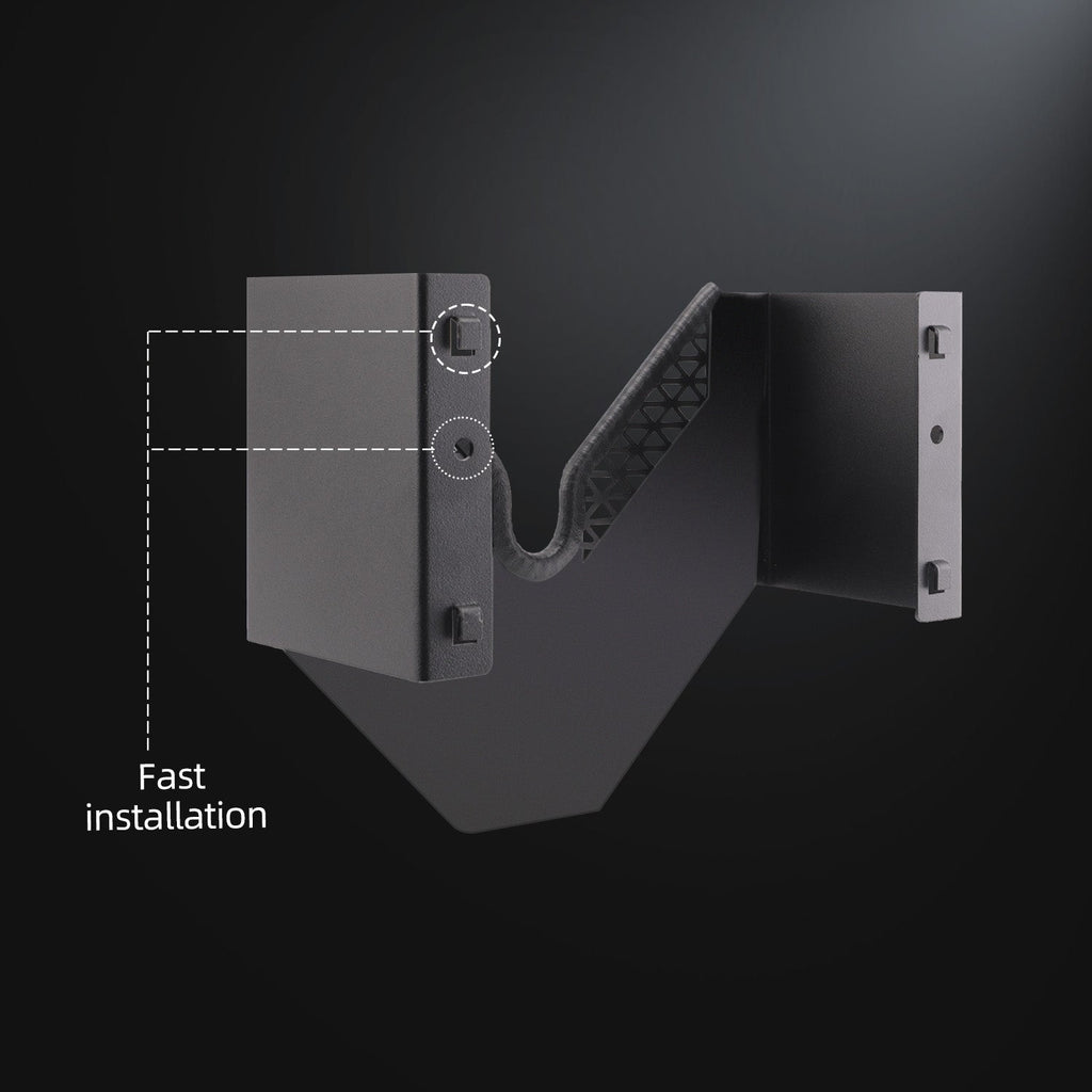 SPTA Polisher Holder V Shape,V-Shape Machine Polisher Wall Holder,Organizer, Angle Grinder Holder Tool Wall mount Bracket For Dual Action & Rotary Polishers for Mobile Detailing, Detailing Storage