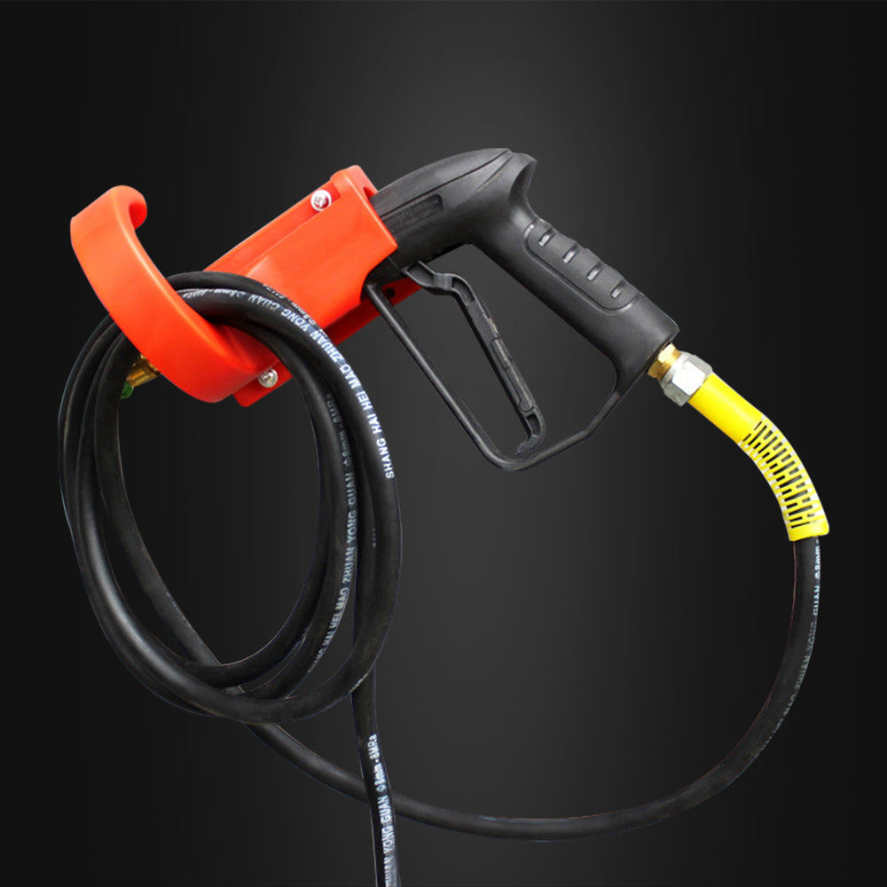 SPTA Wall Mounted High Pressure Water Gun Hanging Rack Car Washer Bracket Storage Holder Wash Pipe Hook Hose Support Tools