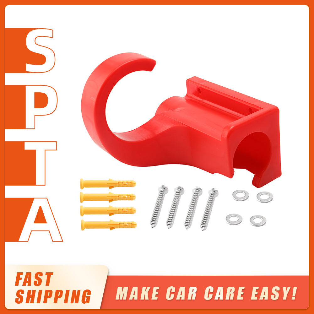 SPTA Wall Mounted High Pressure Water Gun Hanging Rack Car Washer Bracket Storage Holder Wash Pipe Hook Hose Support Tools
