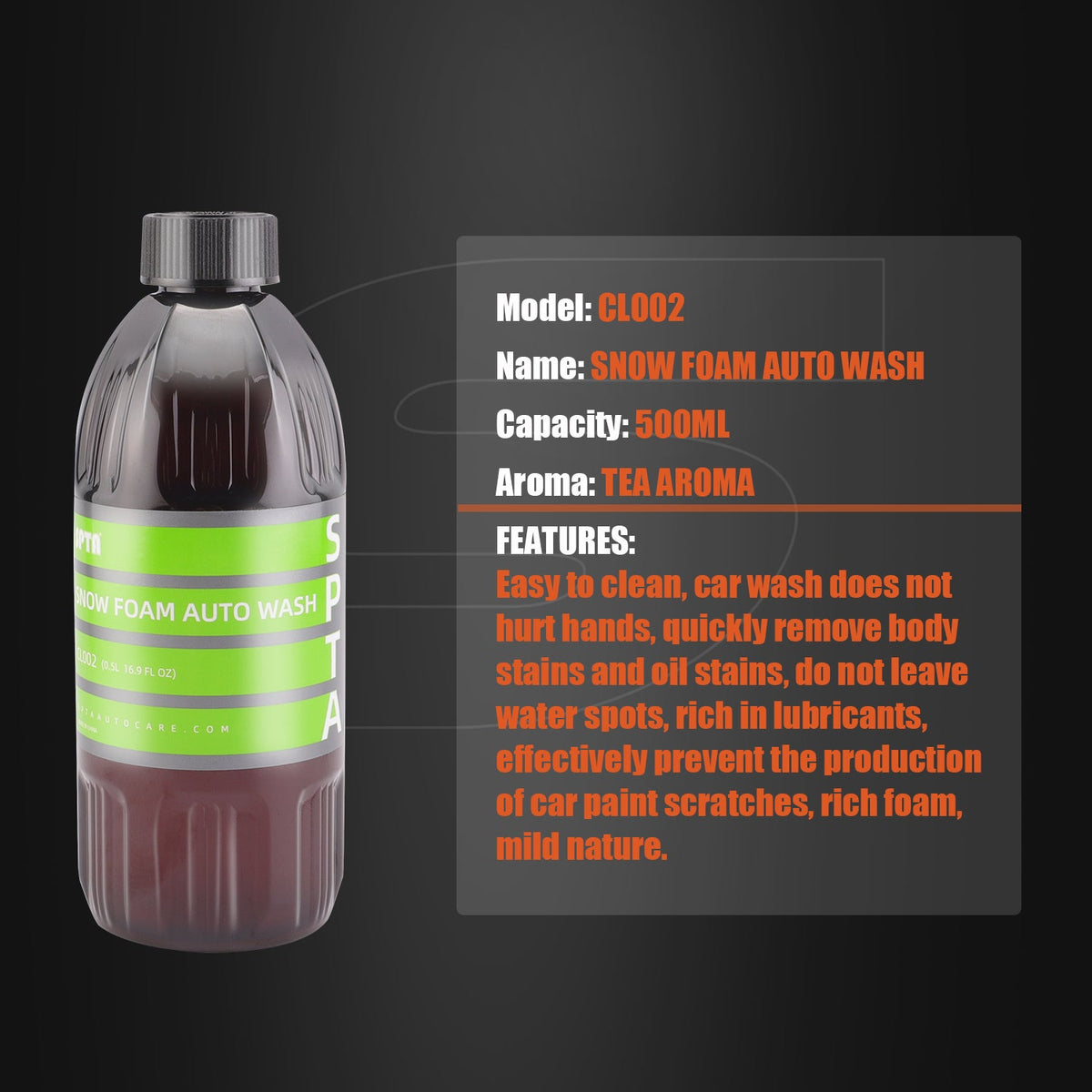SPTA CL002 Snow Foam Auto Wash, Snow Foam Car Wash Soap ,Works with Foam Cannons, Guns or Bucket Washes),Safe for Cars&More