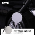 SPTA 3''(80mm)/5''(125mm)/6''(150mm) Car Glass Polishing Discs Microfiber Polishing Buffing Pad, Glass Scratch Removal Kit for Correcting Damaged Windows, Removing Stubborn Waterspots