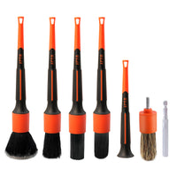 5-Piece Manual & Drill-Assisted Detailing Brush Set
