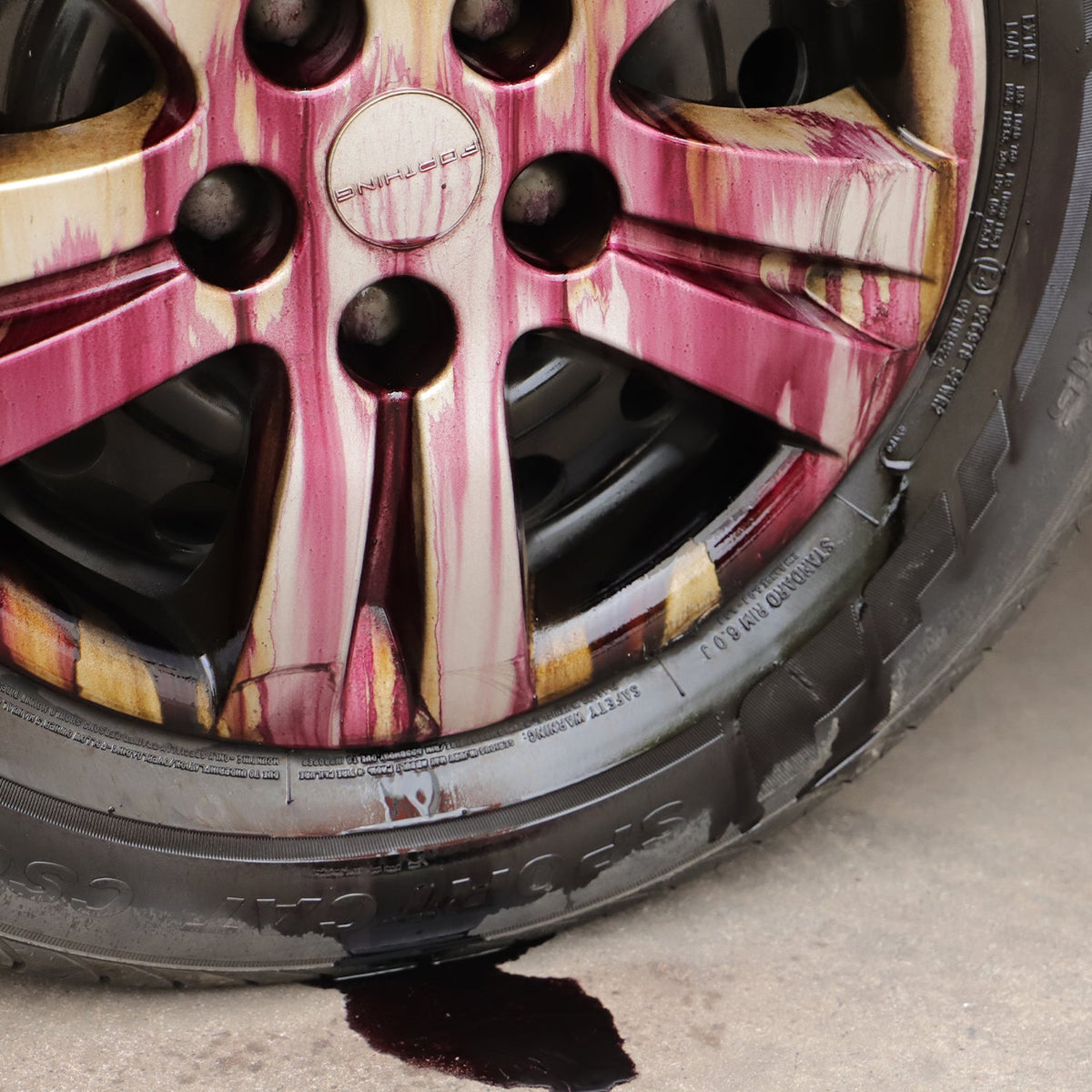 SPTA CL006 Iron Remover Car Wash Foaming Multi-Use Spray Acts For Car Wheel Cleaner Remove Iron Powder From Wheel Hub, Brake,Car Rust Removar, Iron Powder Remover for Car,Safe on Car Paint Safe and Effective