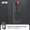 SPTA Single Wall Holder for Polishers,Polisher Wall Holder ,Mounted Rack Organizer for Dual Action & Rotary Polishers, Ideal for Mobile Detailing & Garage Setup, Space-Saving Detailing Storage