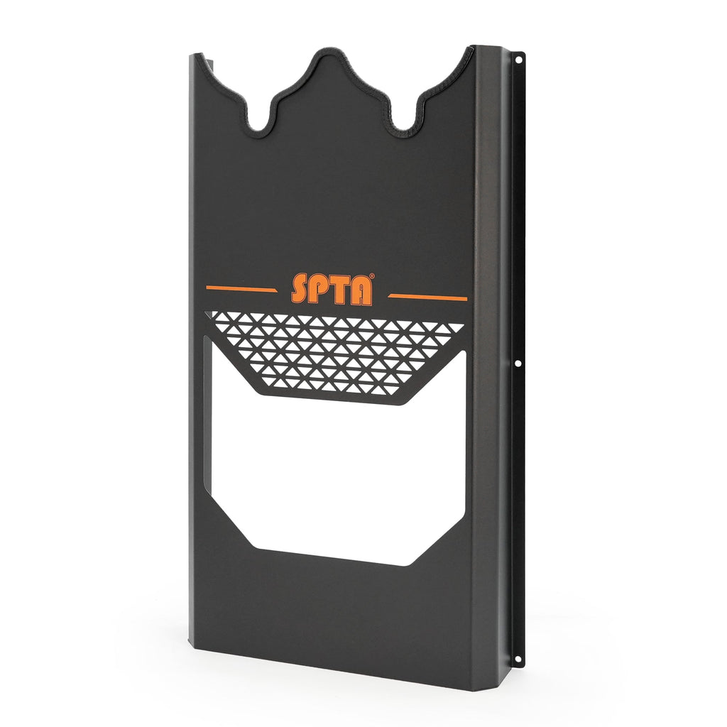 SPTA Double Wall Holder for Polishers, Mounted Rack Organizer for Dual Action & Rotary Polishers,Car Polisher Holder, Double Station Polisher Machine Rack Wall Mount Polisher Holder, Premium Metal Car Detailing Holder/Hanger/Rack for Polishing Machine