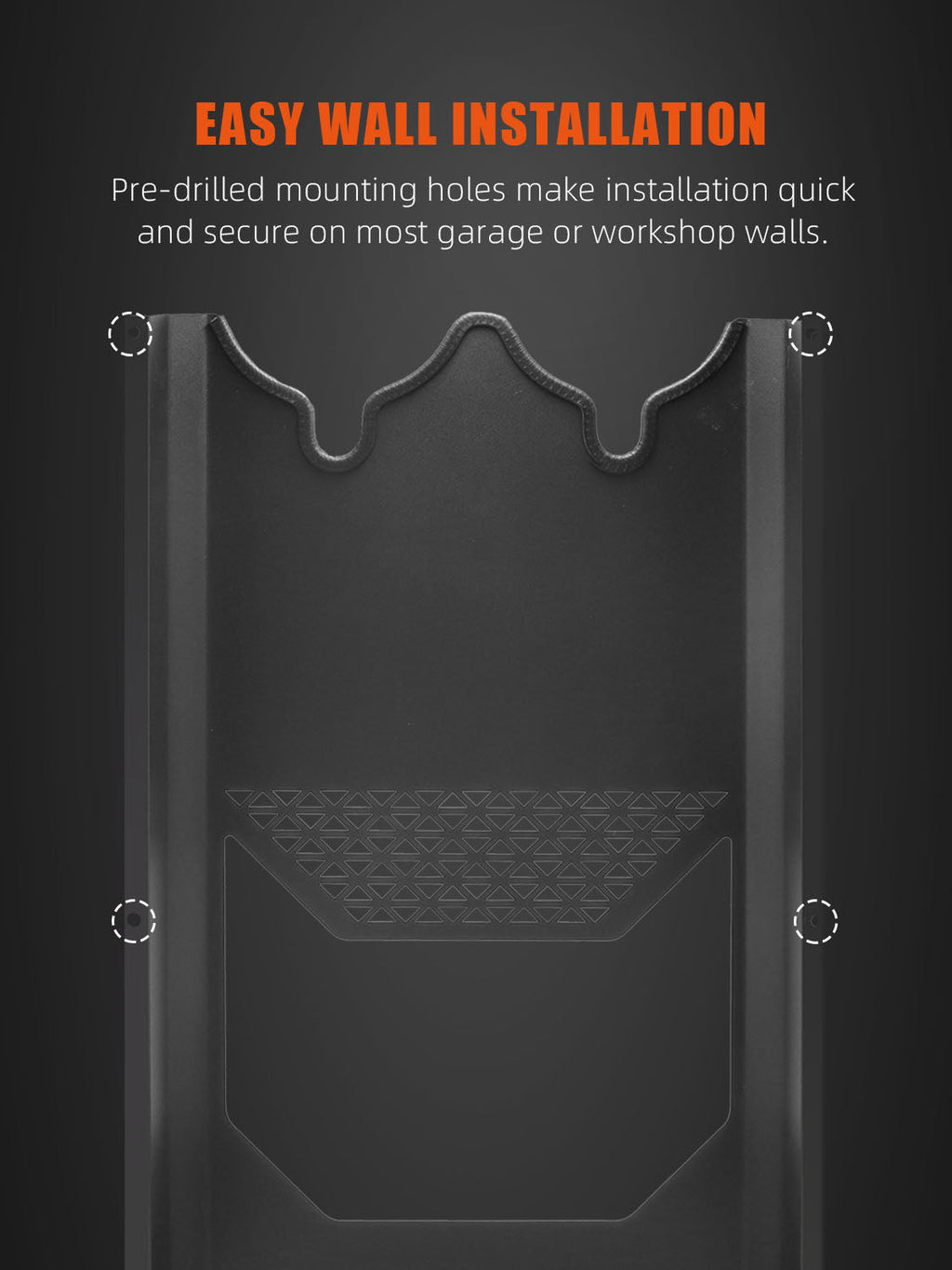 SPTA Double Wall Holder for Polishers, Mounted Rack Organizer for Dual Action & Rotary Polishers,Car Polisher Holder, Double Station Polisher Machine Rack Wall Mount Polisher Holder, Premium Metal Car Detailing Holder/Hanger/Rack for Polishing Machine