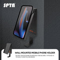 SPTA Wall Mount Phone Holder and Headphone Rack,Phone & Headphone Holder,Mobile & Garage Wall-Mounted Organizer, Durable, Anti-Corrosive For Car Care Detailing Accessories