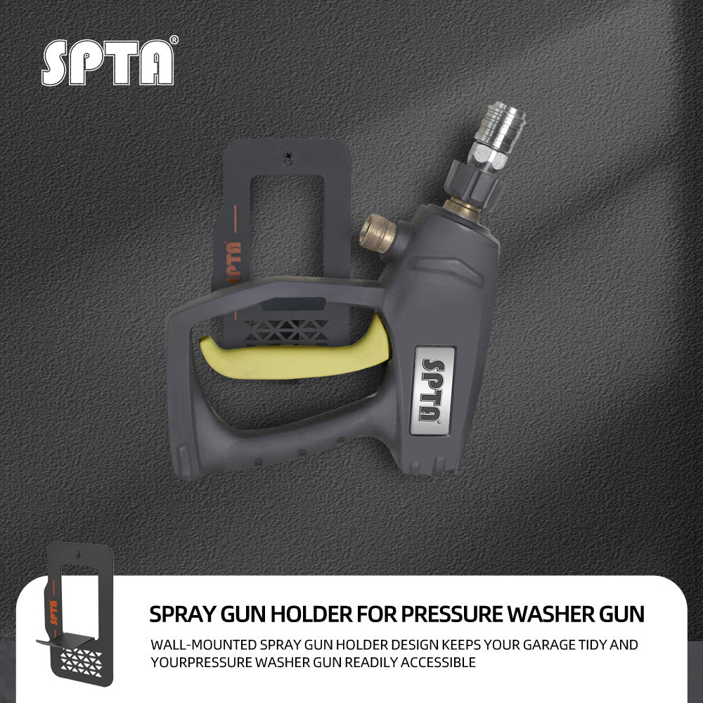 SPTA Spray Gun Holder for Pressure Washer Gun Quick Wall Mounted，High-quality Metal Foam Cannon Holder for Pressure Washer Gun