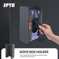 SPTA Glove Box Holder, Tissue Dispenser, Holds Boxes of Gloves, Towels, Wipes and Tissues,Suitable for Wall mounting, toolboxes, garages, workshops, Offices and Kitchens,Glove Dispenser, Wall Mount Magnet, Black Dispenser Box