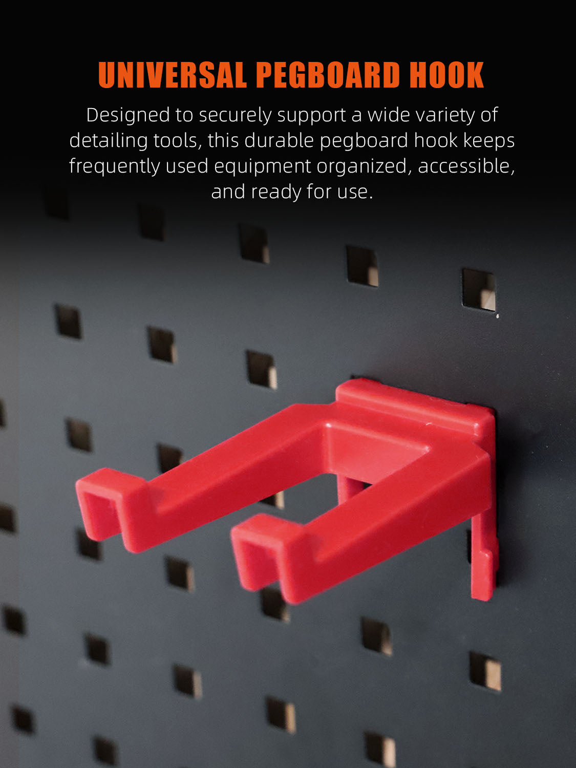 SPTA OT023-OT030 Scraper Red Hook Made With Plastic Bristle For Holding Various Tools&Sprayer and Microfiber Cloth