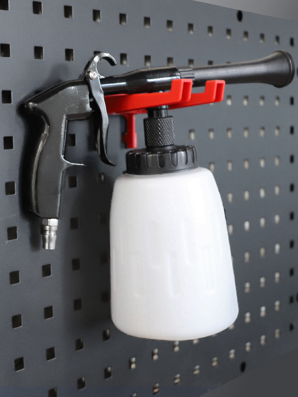 SPTA OT023-OT030 Scraper Red Hook Made With Plastic Bristle For Holding Various Tools&Sprayer and Microfiber Cloth