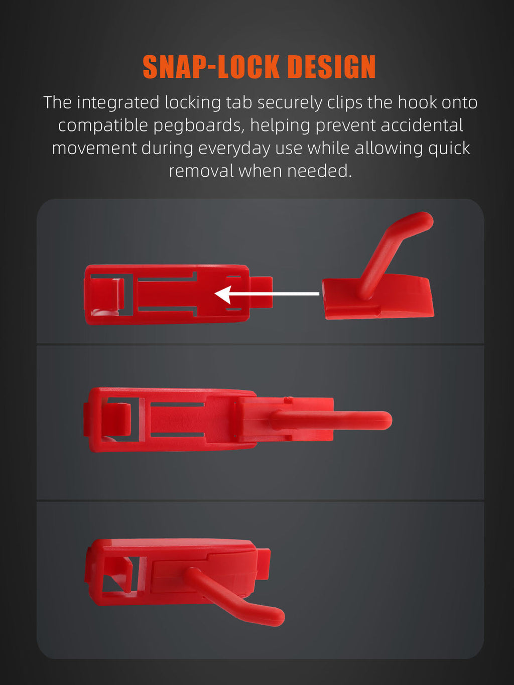 SPTA OT023-OT030 Scraper Red Hook Made With Plastic Bristle For Holding Various Tools&Sprayer and Microfiber Cloth
