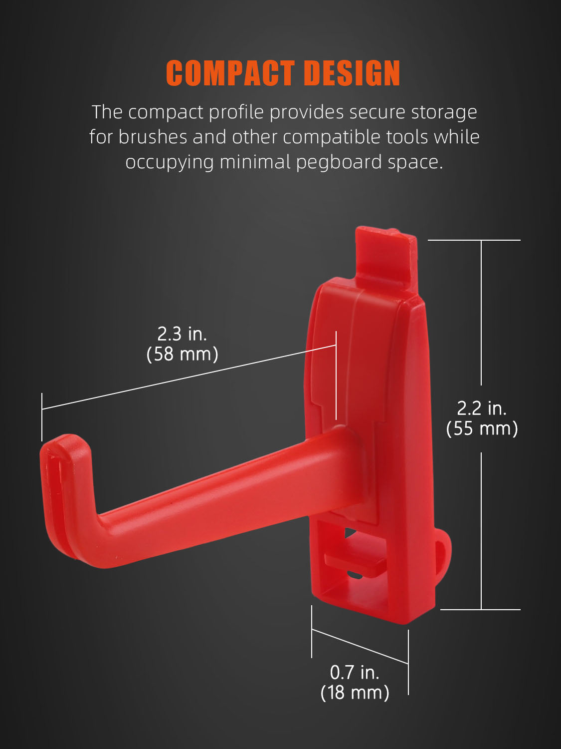 SPTA OT023-OT030 Scraper Red Hook Made With Plastic Bristle For Holding Various Tools&Sprayer and Microfiber Cloth