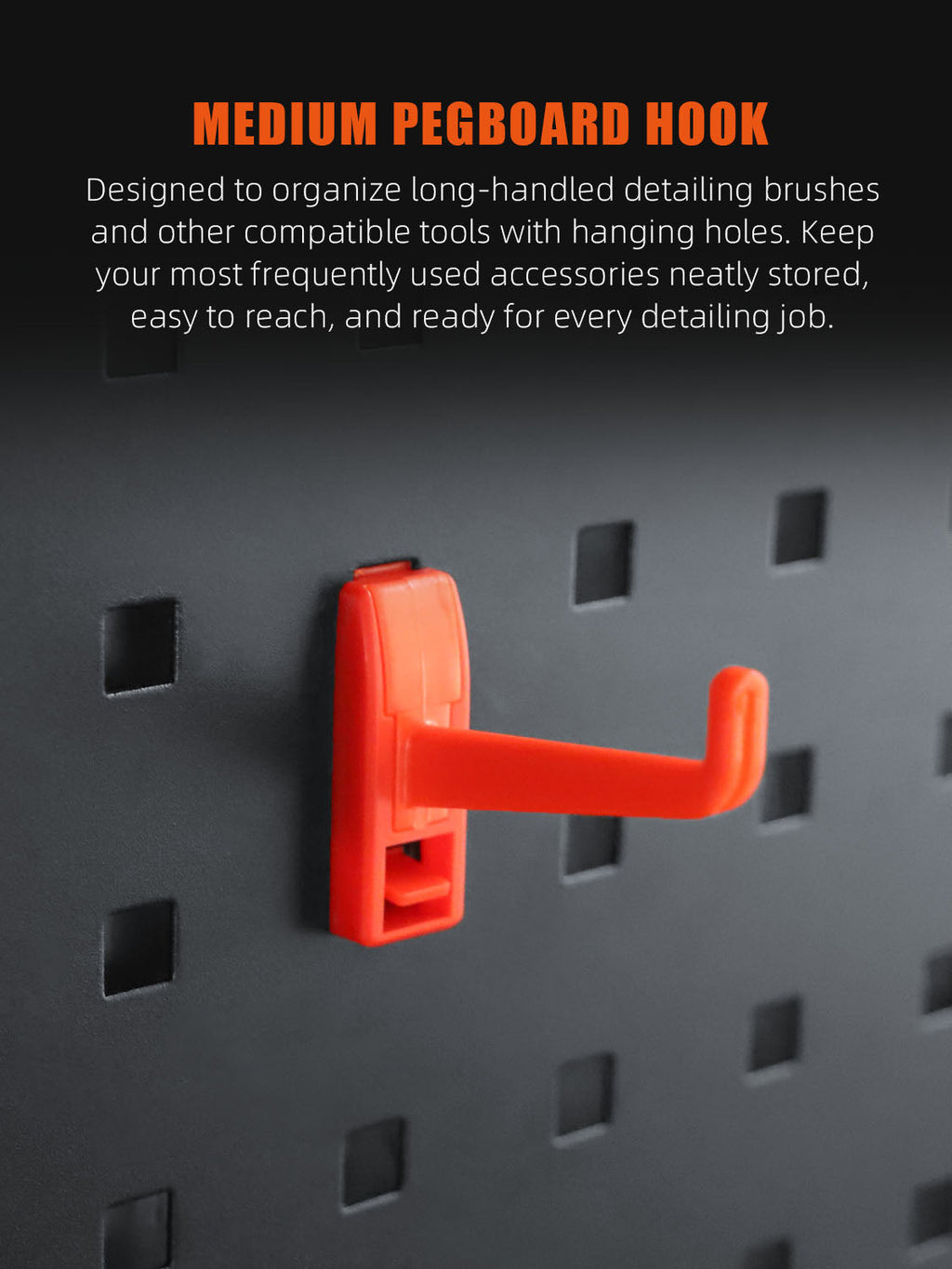 SPTA OT023-OT030 Scraper Red Hook Made With Plastic Bristle For Holding Various Tools&Sprayer and Microfiber Cloth