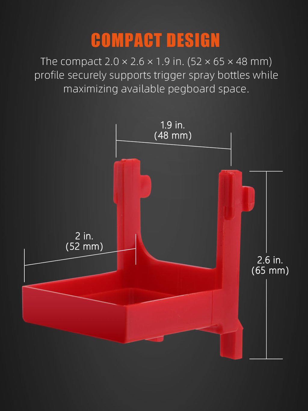 SPTA OT023-OT030 Scraper Red Hook Made With Plastic Bristle For Holding Various Tools&Sprayer and Microfiber Cloth