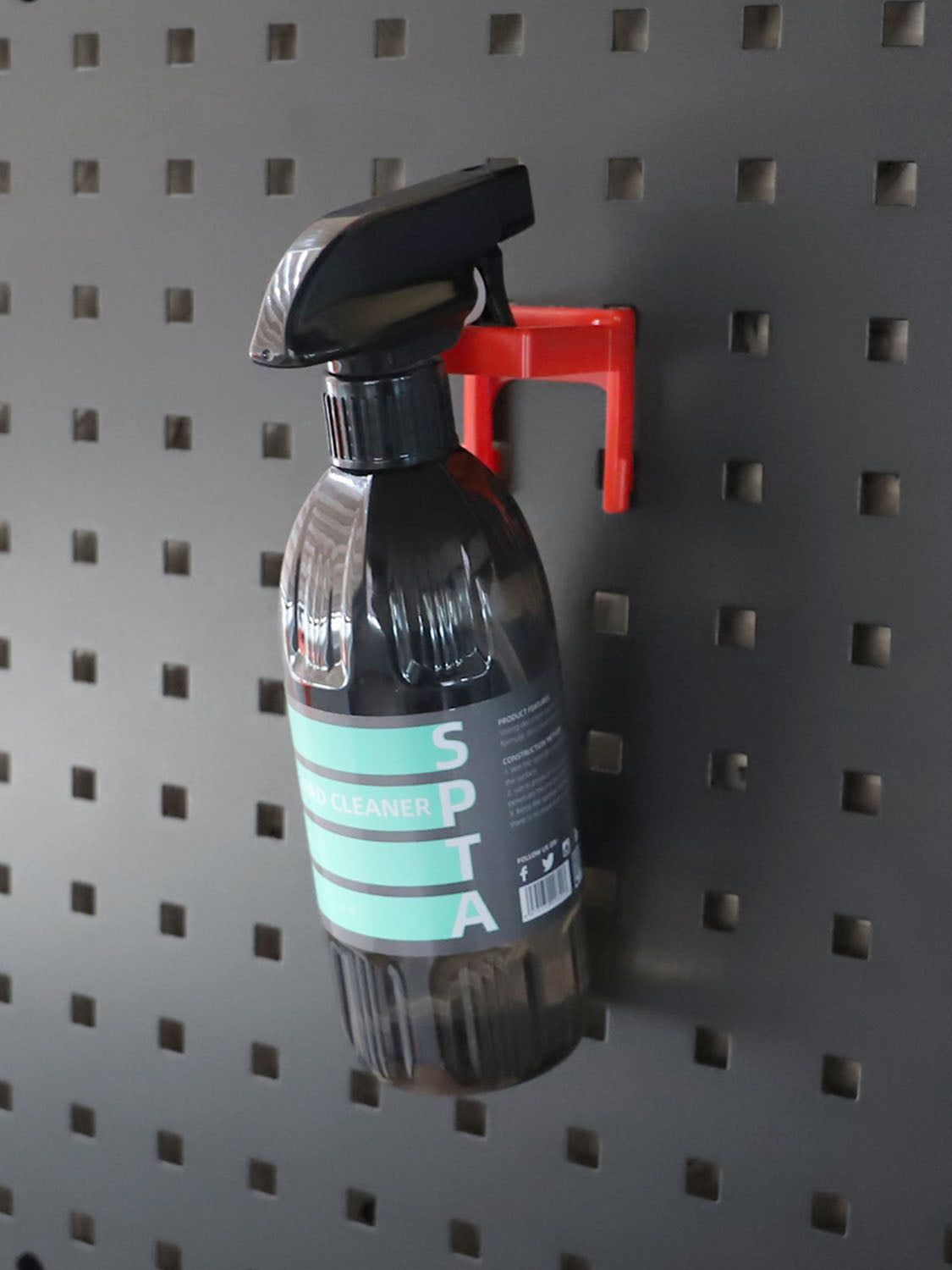 SPTA OT023-OT030 Scraper Red Hook Made With Plastic Bristle For Holding Various Tools&Sprayer and Microfiber Cloth