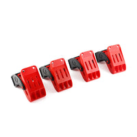 4-Piece Wall-Mounted Floor Mat Clamp Set
