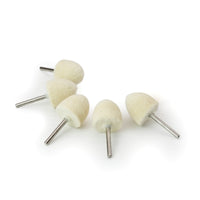Rounded Felt Polishing Burrs – 5 Pack