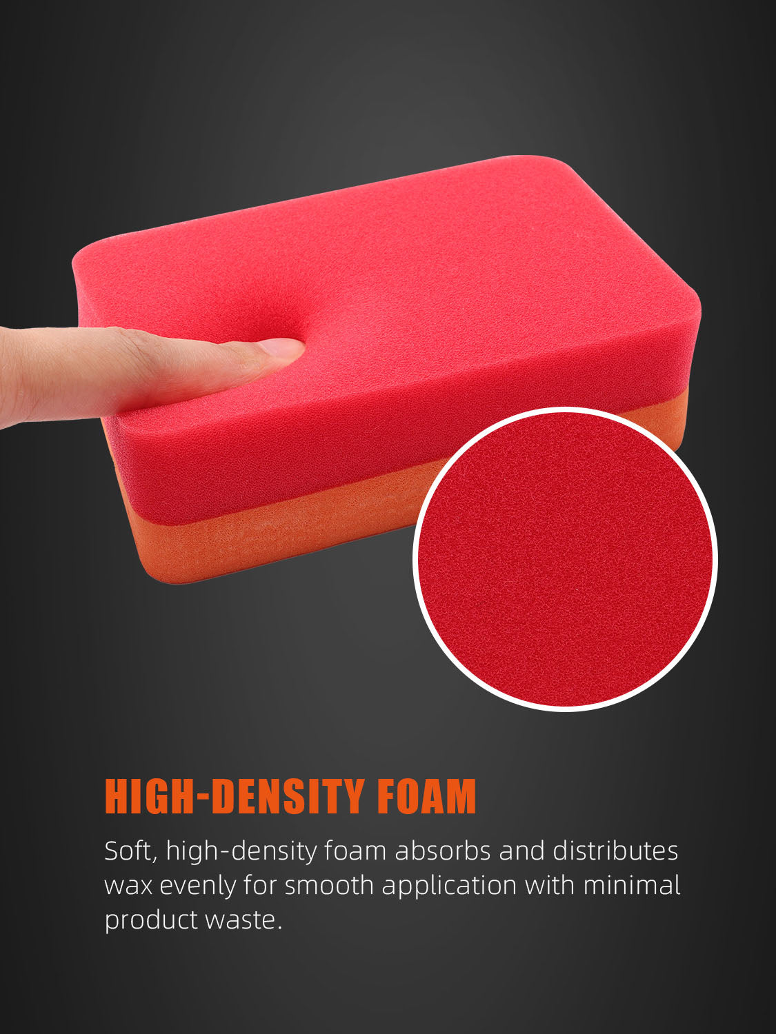 SPTA Ceramic Coating Applicator Sponges, Car Coating Pad, Hand Applicator Sponge,  Applicator Pads Detailing for Cars, Boats, Motorcycles, Motorhomes and More for Waxing,Cleaning, Coating