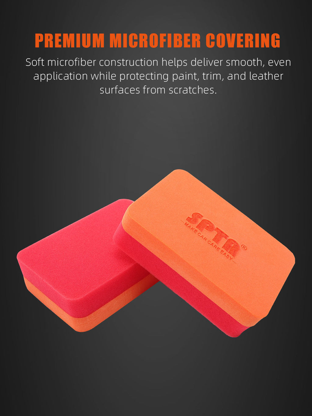 SPTA Ceramic Coating Applicator Sponges, Car Coating Pad, Hand Applicator Sponge,  Applicator Pads Detailing for Cars, Boats, Motorcycles, Motorhomes and More for Waxing,Cleaning, Coating