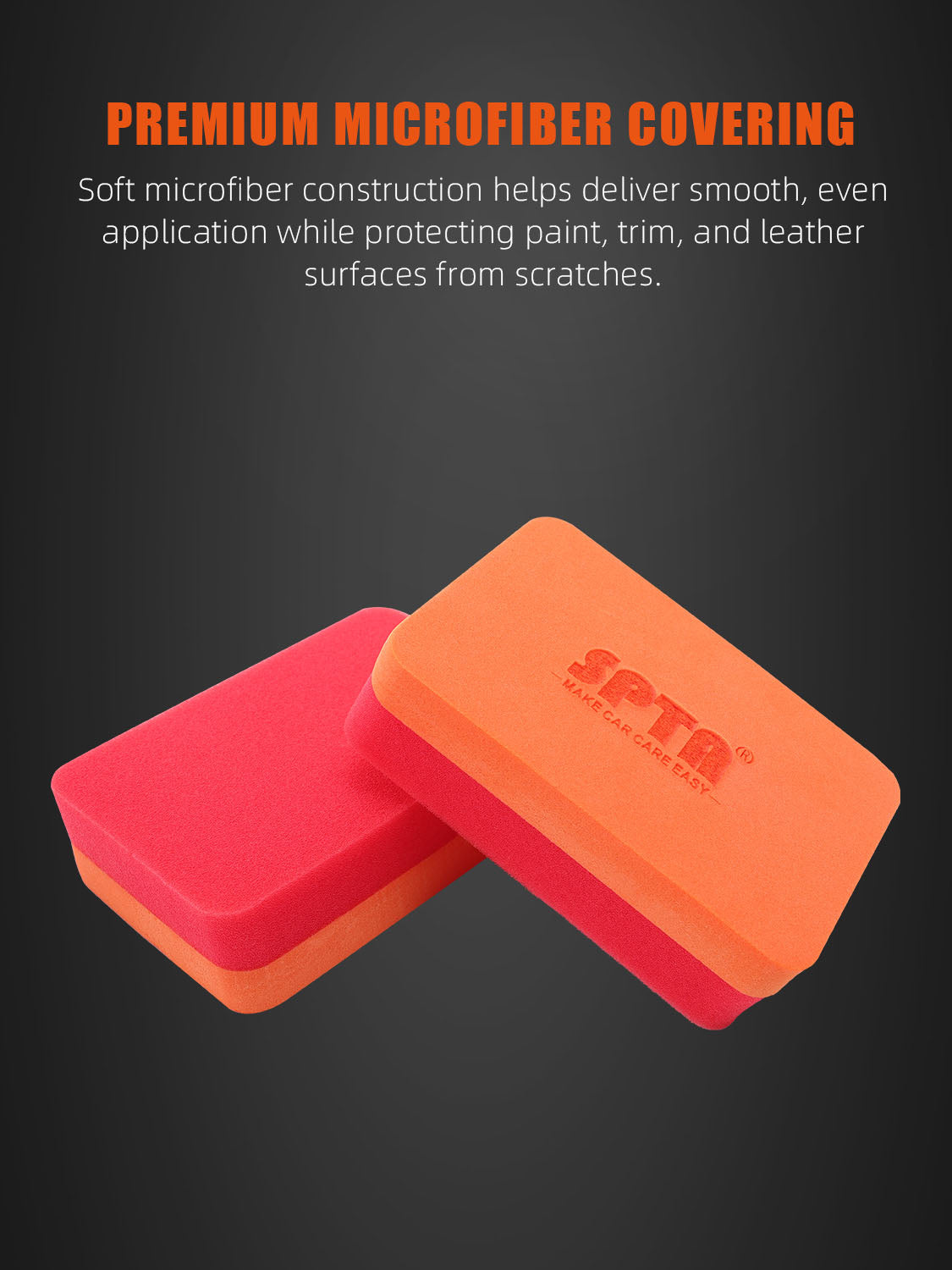 SPTA Ceramic Coating Applicator Sponges, Car Coating Pad, Hand Applicator Sponge,  Applicator Pads Detailing for Cars, Boats, Motorcycles, Motorhomes and More for Waxing,Cleaning, Coating