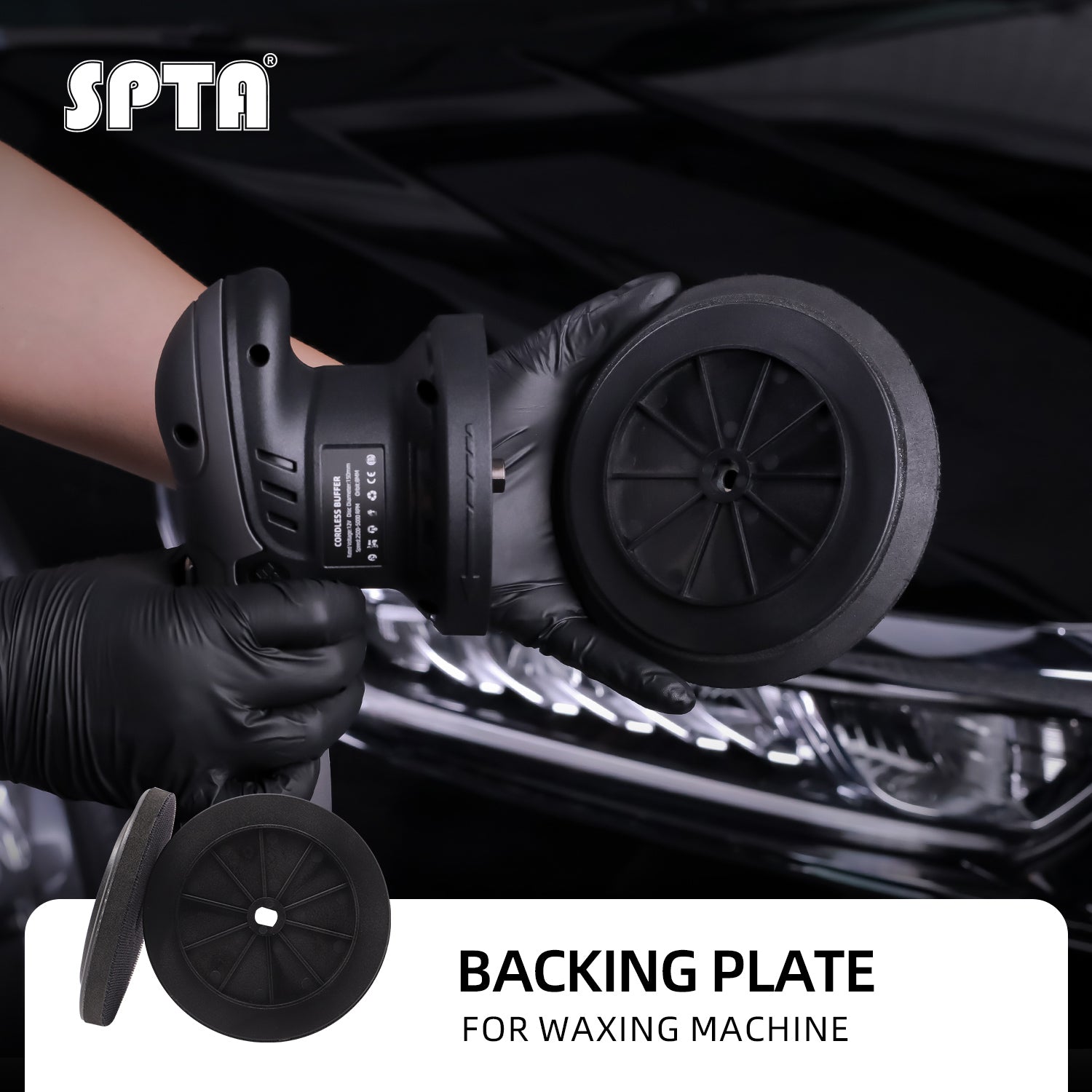SPTA Backer Backing Plate Pad, 5inch/6inch Polishing Pad Disc with Hoo ...
